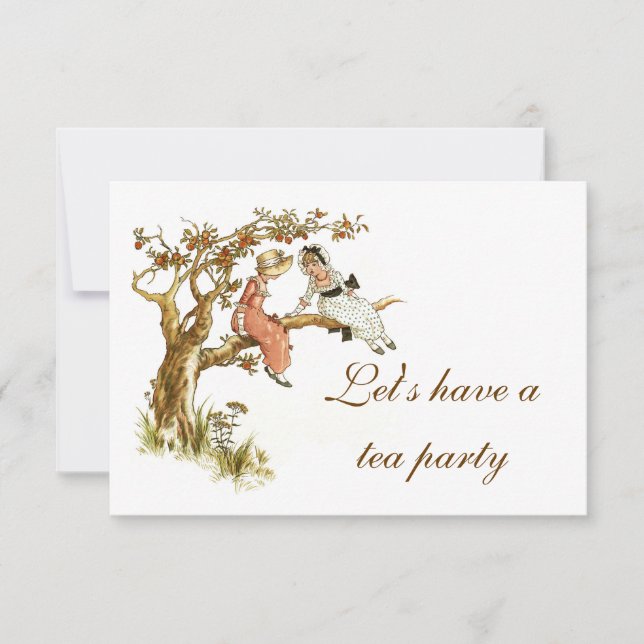 Invitación de la fiesta del té (Anverso)
