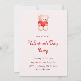 Invitación de la fiesta El día de San Valentín del