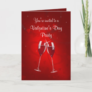 Invitación de la fiesta el día de San Valentín - T