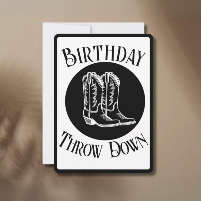 Invitación de la fiesta personalizado - Día del Ro (Cowboy Boots Birthday Party)