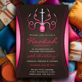 Invitación de la Fiesta Rosa Hookah