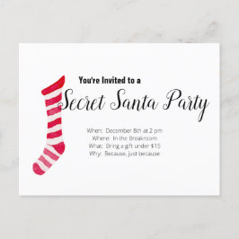 Invitación de la fiesta secreta de Santa