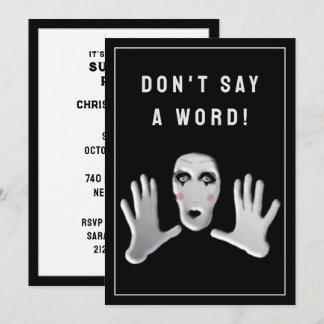 Invitación de la fiesta sorpresa