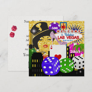 Invitación de la fiesta Vegas-Casino-Poker