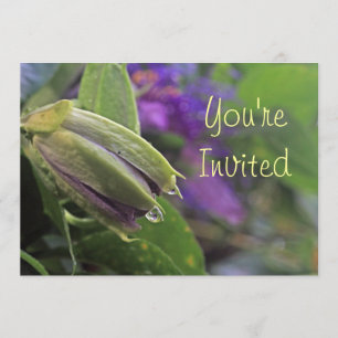 Invitación de la flor de la pasión