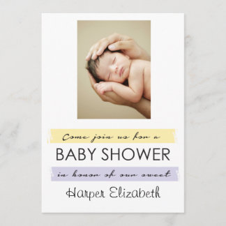 Invitación de la foto de Baby Shower