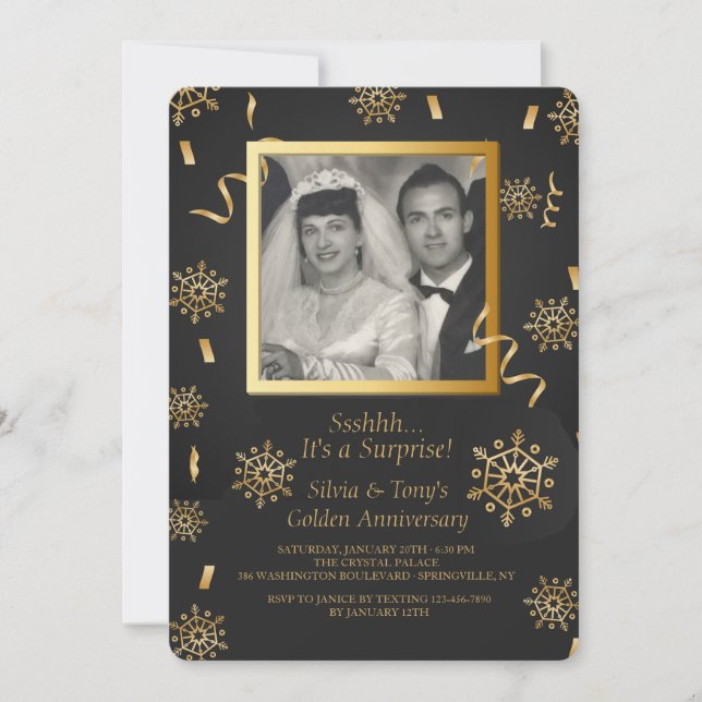 Invitación de la foto de la celebración del (Anverso)