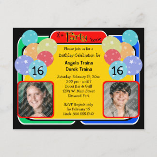 Invitación de la foto de la celebración del
