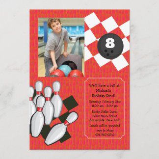 Invitación de la foto de los bolos