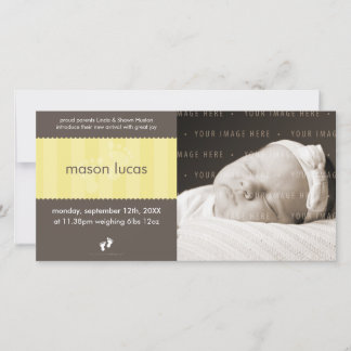 Invitación DE LA FOTO DEL BEBÉ :: pies felices 6L