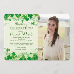 Invitación de la foto del día de St Patrick