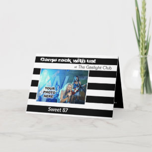 Invitación de la foto del fiesta de la banda del