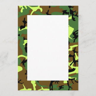 Invitación de la frontera del camuflaje