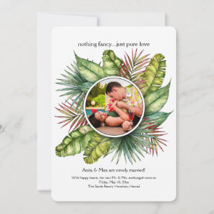 Invitación de la fuga de la foto del marco del