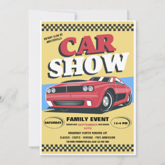 Invitación de la función de presentación de coches