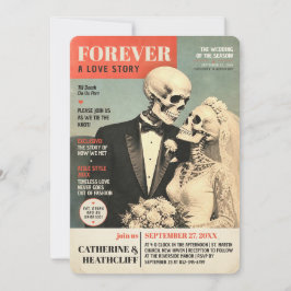 Invitación de la Gaceta de Boda PARA SIEMPRE