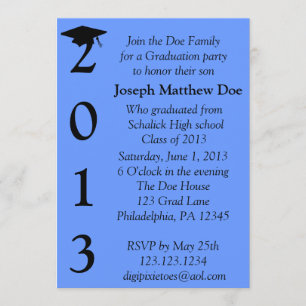 Invitación de la graduación