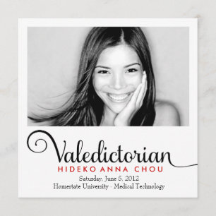 Invitación de la graduación de 311 Valedictorian