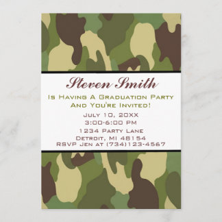 Invitación de la graduación de Camo
