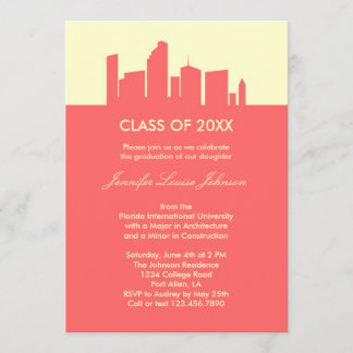 Invitación de la graduación de la arquitectura