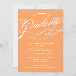Invitación de la graduación de la escritura de la