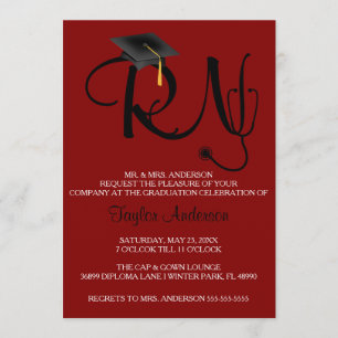 Invitación de la graduación de la escuela de