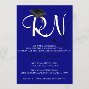 Invitación de la graduación de la escuela de