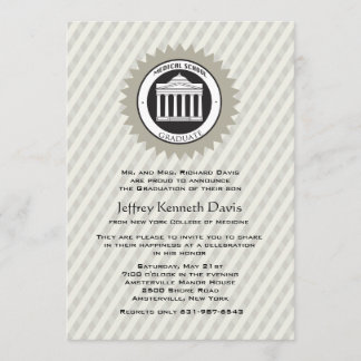 Invitación de la graduación de la Facultad de