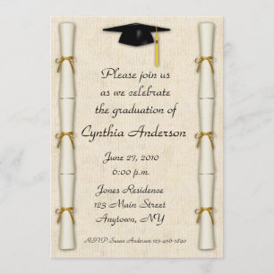 Invitación de la graduación de la frontera del