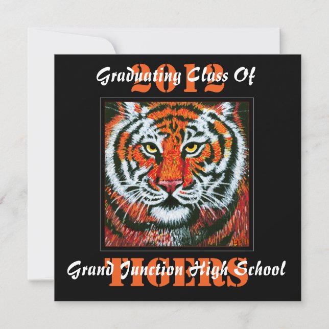 Invitación de la graduación de los tigres (Anverso)