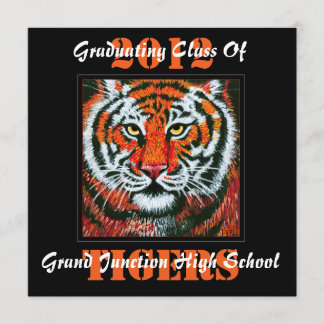 Invitación de la graduación de los tigres