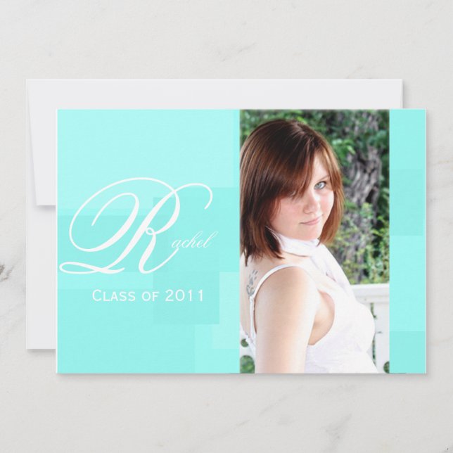 Invitación de la graduación del bloque del color (Anverso)