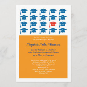 Invitación de la graduación del casquillo