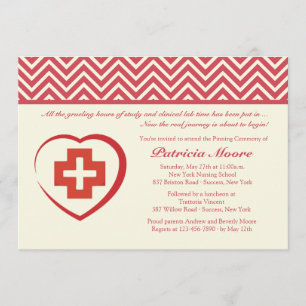 Invitación de la graduación del corazón de la
