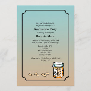 Invitación de la graduación del farmacéutico