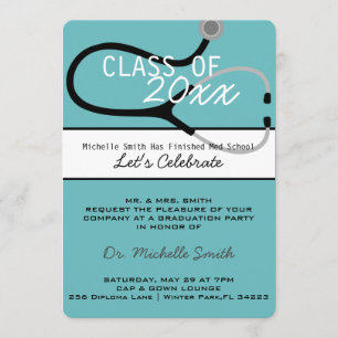 Invitación de la graduación del médico del