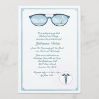 Invitación de la graduación del optometrista