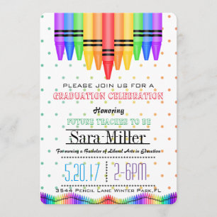 Invitación de la graduación del profesor del arco