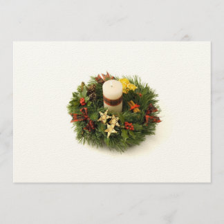 Invitación de la guirnalda del advenimiento
