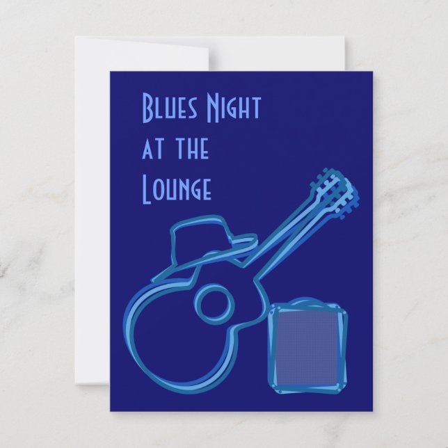 Invitación de la guitarra de los azules (Anverso)