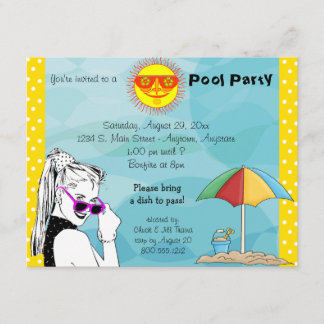 Invitación de la hoguera y de la fiesta en la