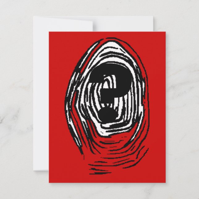 Invitación de la huella dactilar del fiesta del (Anverso)