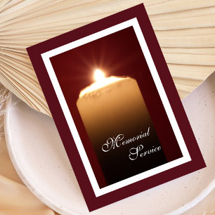 Invitación de la invitación a la velas del servici