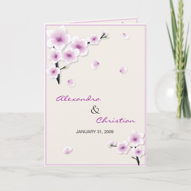 Invitación de la invitación de la boda del flor de (Anverso)