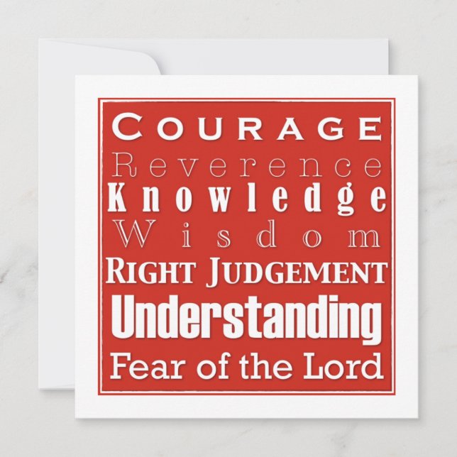 Invitación de la invitación de la confirmación (Anverso)