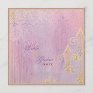 Invitación de la lavanda de la lila de Fleur di