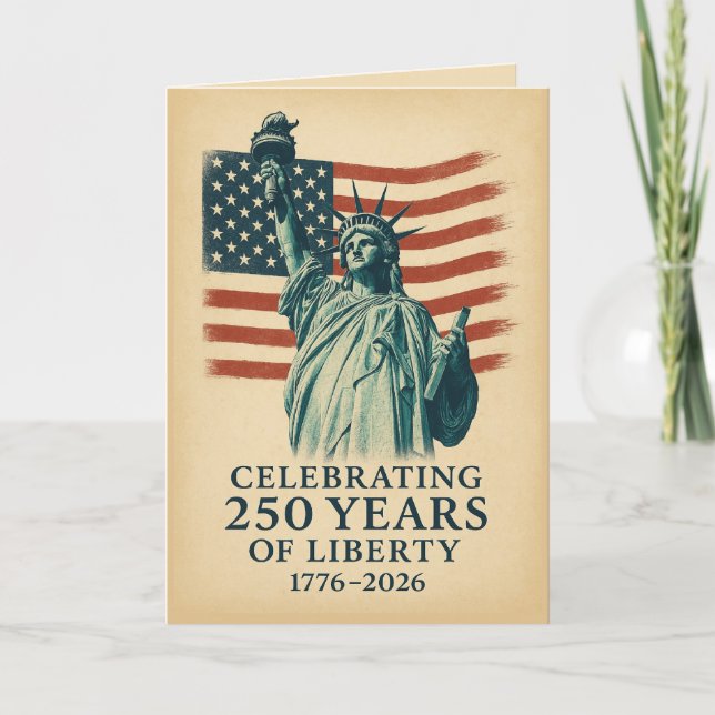Invitación de la Libertad del 250 Aniversario de A (Anverso)