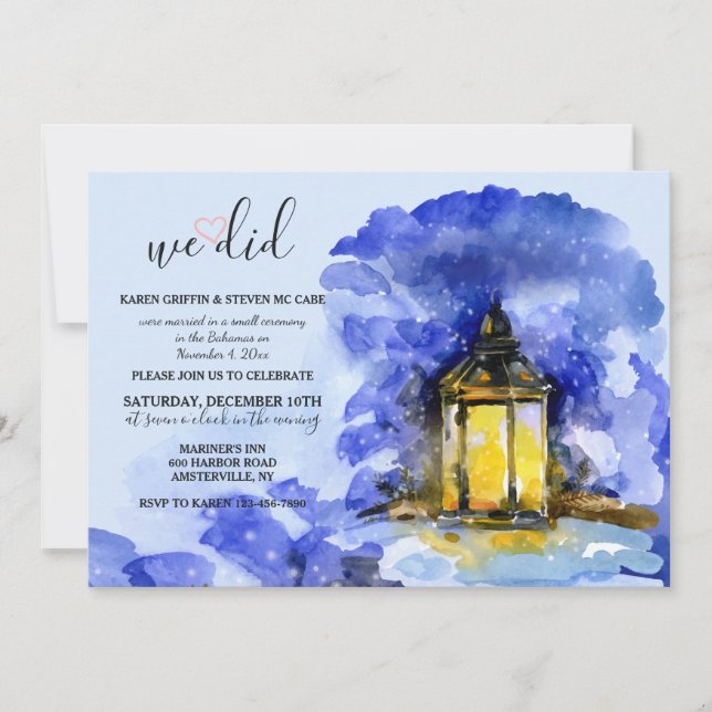 Invitación de la Linterna de Invierno (Anverso)