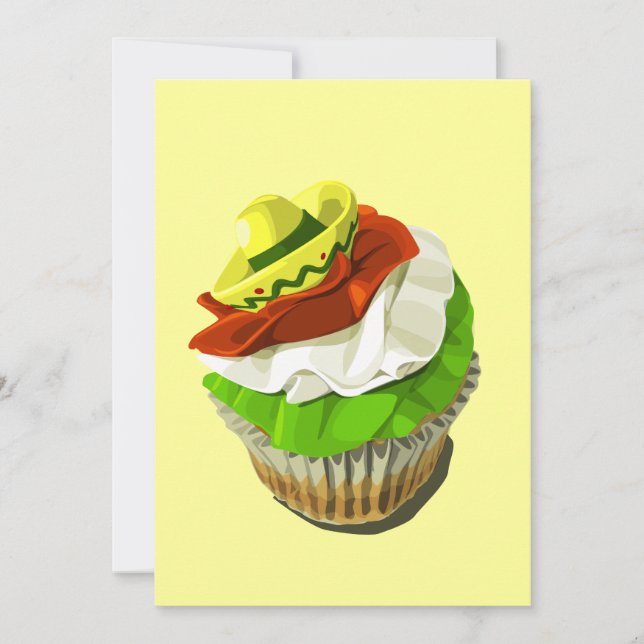 Invitación de la magdalena de Cinco de Mayo (Anverso)