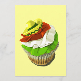 Invitación de la magdalena de Cinco de Mayo